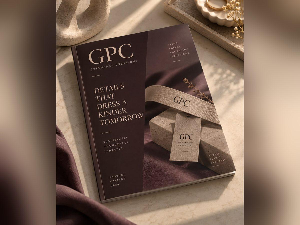 Perfect-bound product catalogue with a foiled cover
