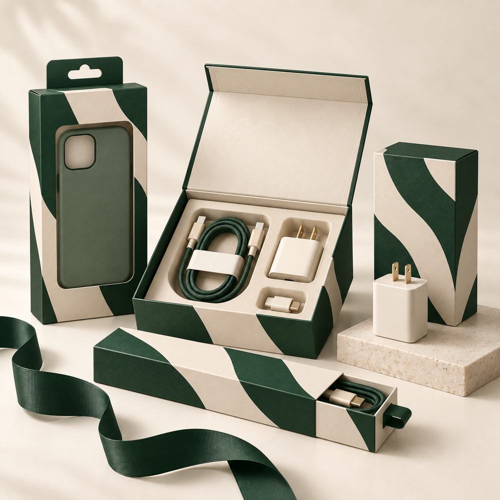 Packaging we build for mobile accessories